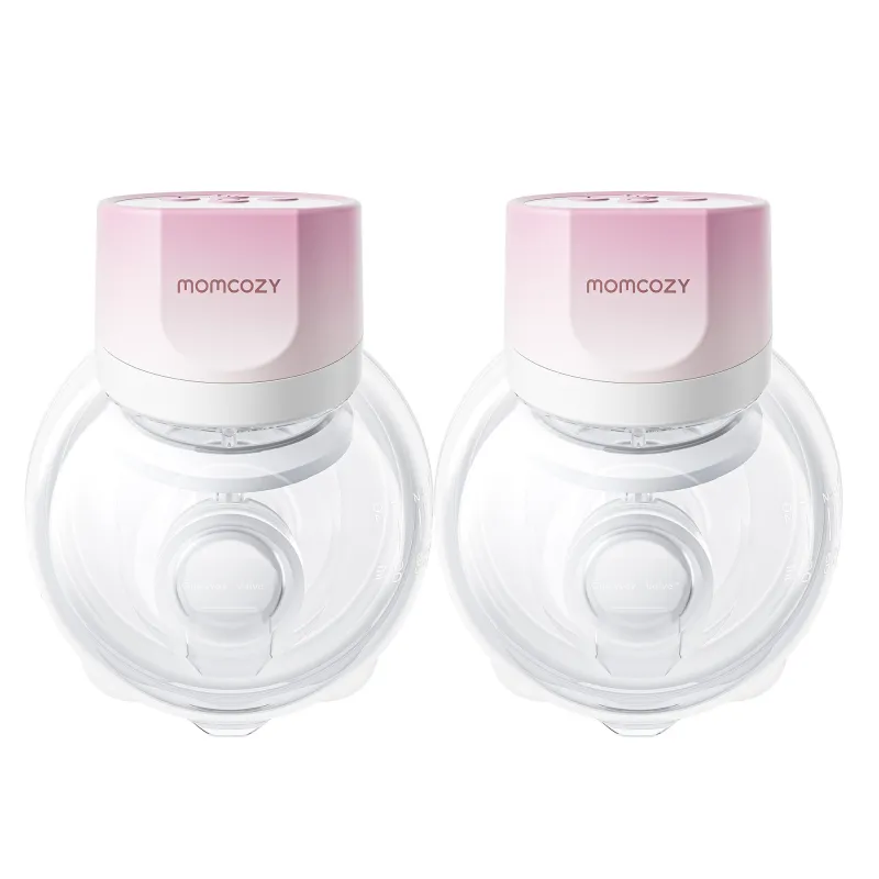 MOMCOZY S12 Pro Quick | Podwójny, bezprzewodowy laktator | Różowy - Zdjęcie 3