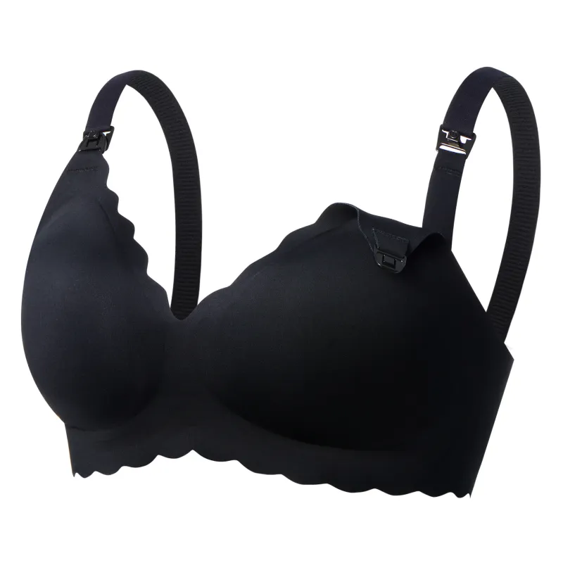 Momcozy YN46 (S), Bezešvá kojicí podprsenka Push-up, Černá - Obrázek 2