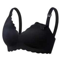 Momcozy YN46 Floral Nursing Bra Black 2XL | Biustonosz do karmienia | Bezszwowy, wspierający, rozmiar 2XL - Zdjęcie 2