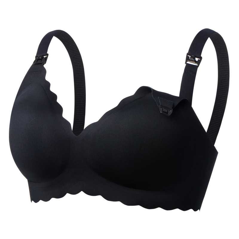 Momcozy YN46 Floral Nursing Bra Black 3XL | Bezszwowy, wspierający | Biustonosz, rozmiar 3XL - Zdjęcie 2