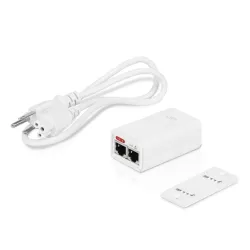 Ubiquiti POE-24-7W-G-WH | Zasilacz PoE | 24V, 0,3A, 7W, Gigabit, Biały