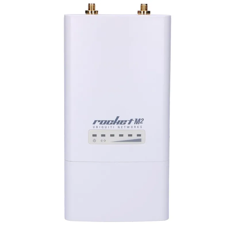 Ubiquiti RocketM2 Baz İstasyonu, 2.4GHz, 1x RJ45 100Mb/s, 2x RP-SMA