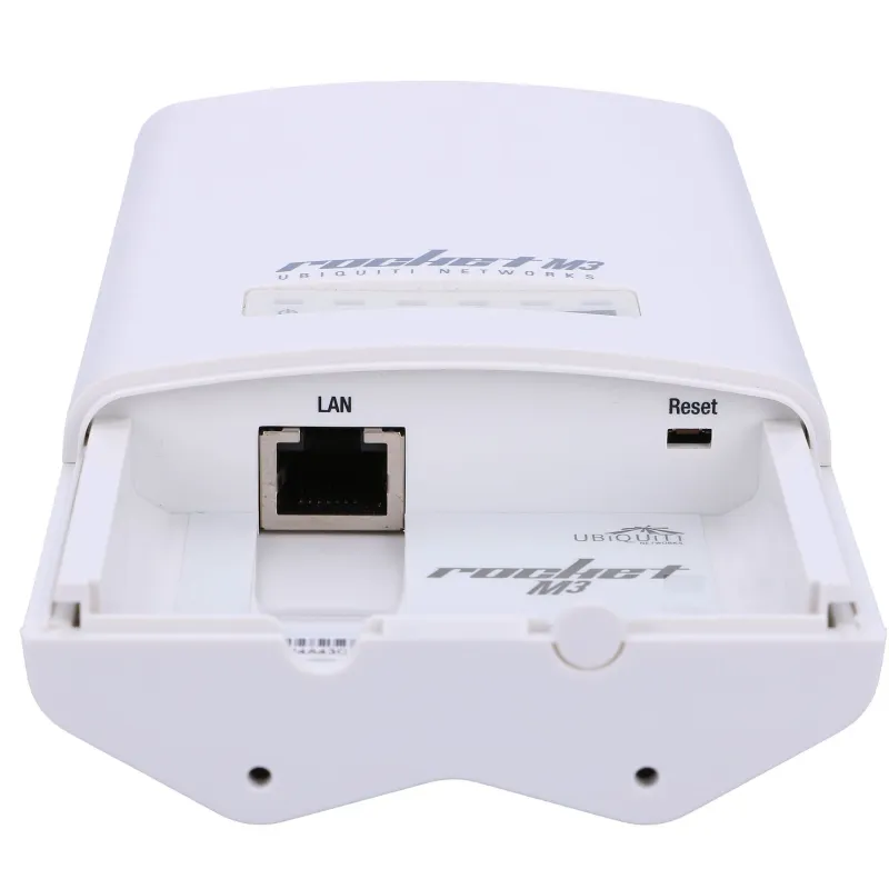 Ubiquiti RocketM3 Baz İstasyonu, 3GHz, 1x RJ45 100Mb/s, 2x RP-SMA