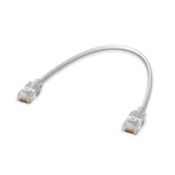Ubiquiti UACC-Cable-Patch-EL-0.3m-W | Patchcord LAN Etherlighting | Cat.6, 0.3m