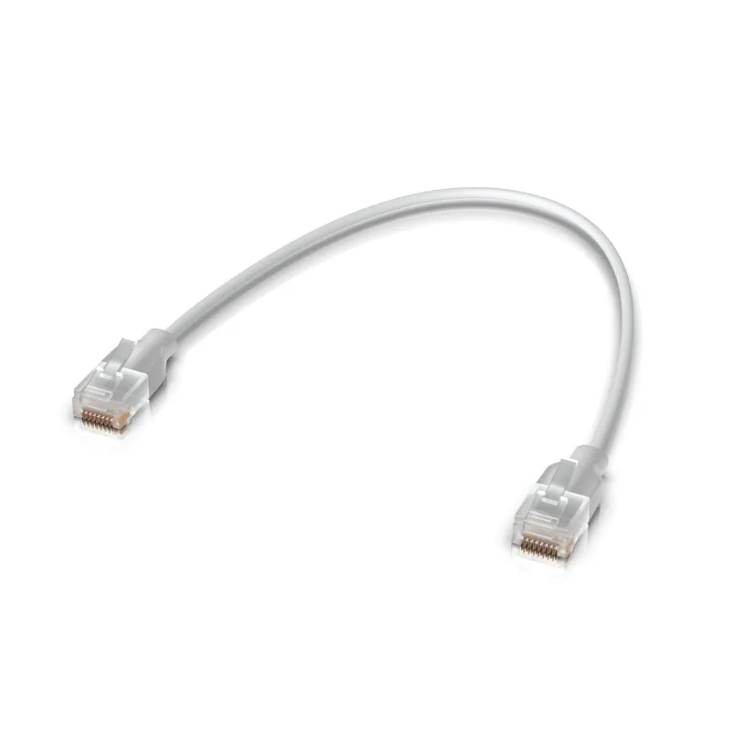 Ubiquiti UACC-Cable-Patch-EL-0.3m-W | Etherlighting LAN Patchcord | Cat.6, 0.3m