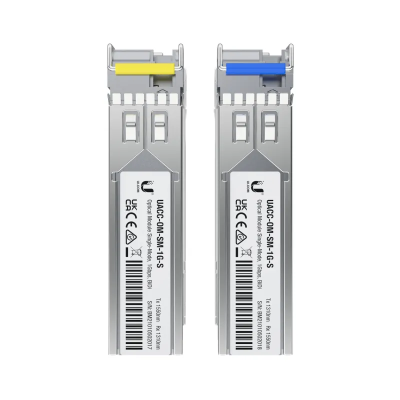 Ubiquiti SFP Modülü UACC-OM-SM-1G-S-2, BIDI, SM, Simplex LC, 1.25Gbps, 3km