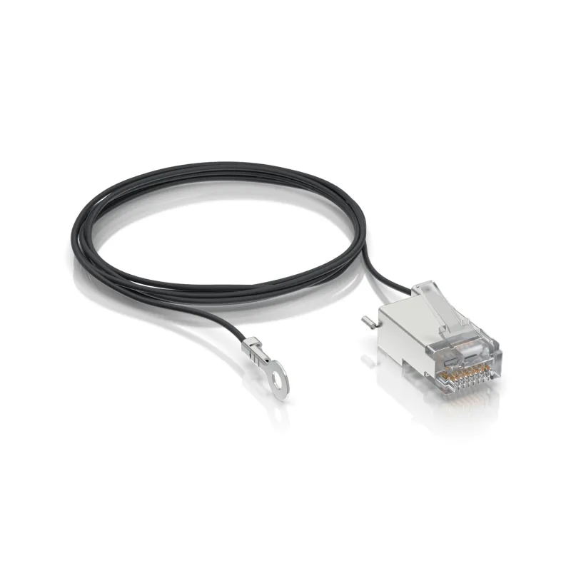 Ubiquiti UISP-Connector-GND | Conector macho RJ45 | con blindaje y cable de tierra