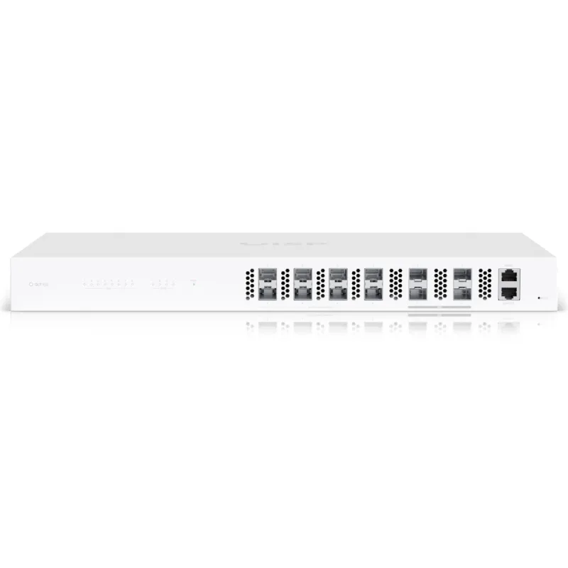 OLT Ubiquiti UISP-FIBER-OLT-XGS, UISP Fiber OLT XGS, 8x XGS-PON, 4x SFP28, 1U raf