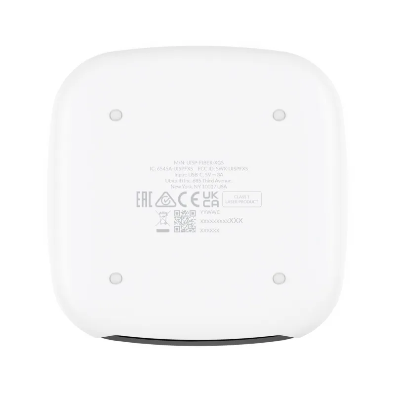 Ubiquiti UISP-FIBER-XGS | ONT | UISP Fiber XGS, 1x XGS-PON, 1x RJ45 10Gb/s