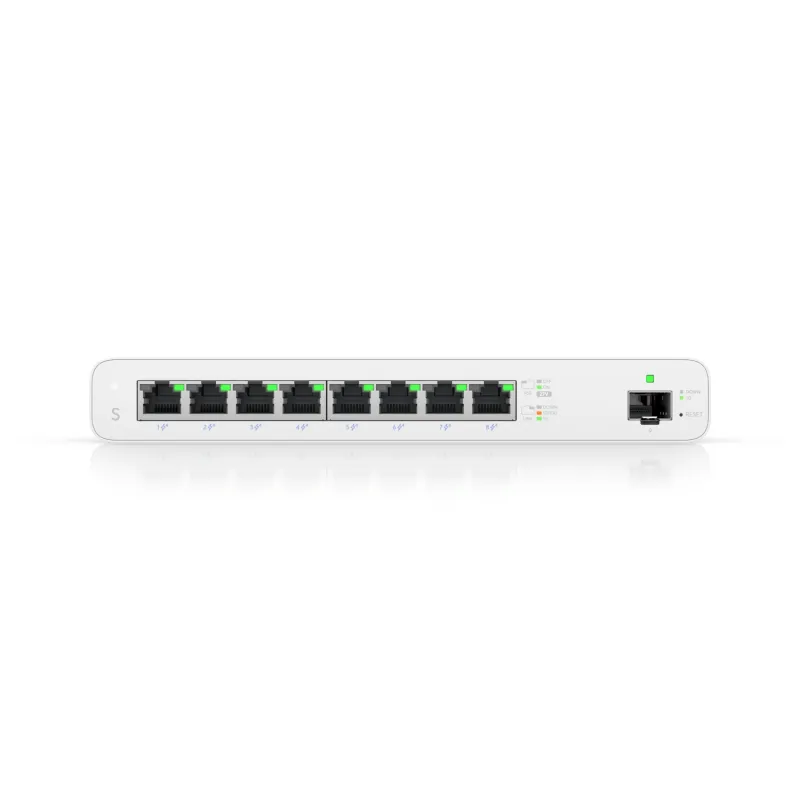 Коммутатор Ubiquiti UISP-S-EU, MicroPoP, 8x RJ45 1000Mb/s, 1x SFP, 110W