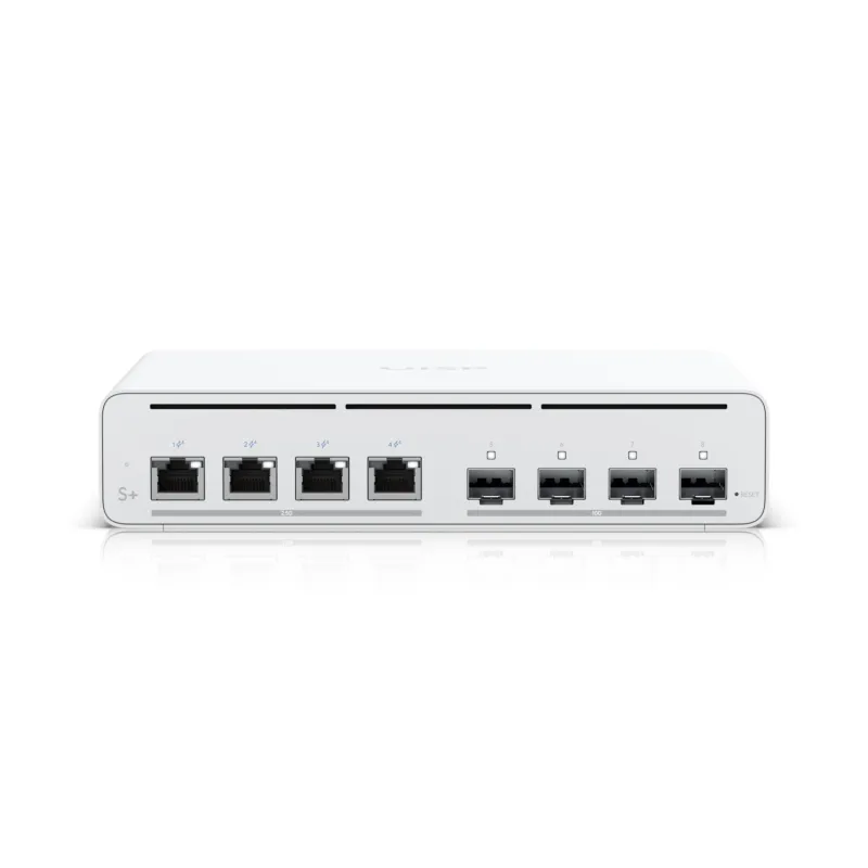 Ubiquiti UISP-S-Plus EU | Switch | 4x 2.5 GbE RJ45 Passive PoE, 4x SFP+, 160 W, Power TransPort