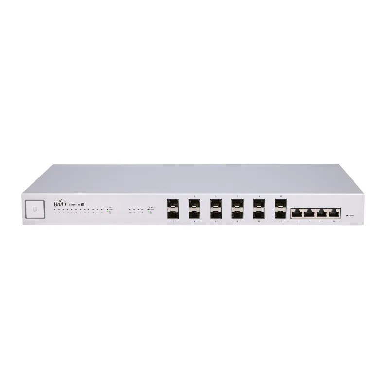Ubiquiti US-16-XG | Switch | UniFi, 12x SFP +, 4x RJ45 10 Gb / s, switch de agregaçao gerenciado
