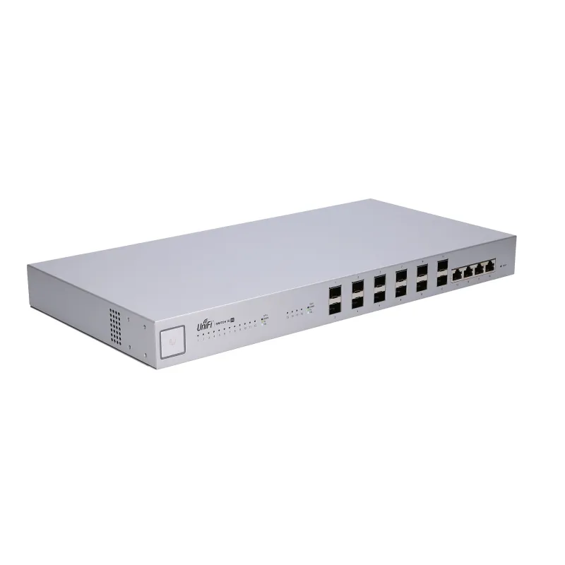 Ubiquiti US-16-XG Anahtar, UniFi, 12x SFP+, 4x RJ45 10Gb/s, Yönetilen, Agregasyon