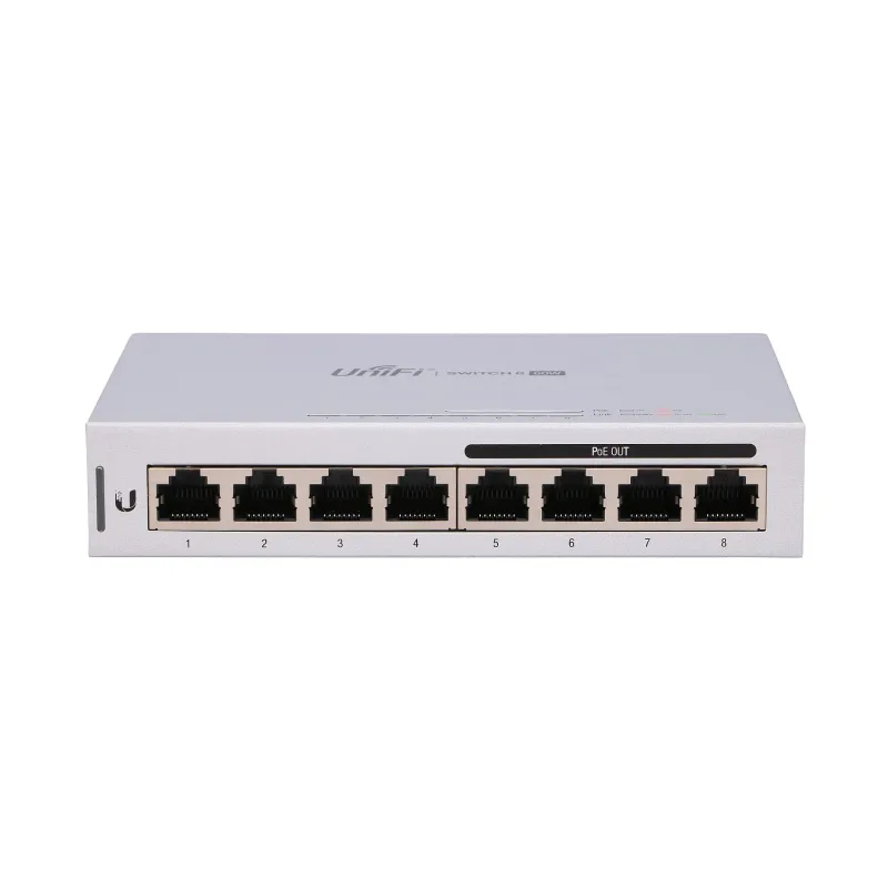 Коммутатор Ubiquiti US-8-60W, UniFi, 8x RJ45 1000Mb/s, 4x PoE, 60W