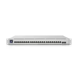 Коммутатор Ubiquiti USW-Enterprise-24-PoE, 12x RJ45 2.5Gb/s PoE+, 12x RJ45 1000Mb/s PoE+, 2x SFP+, L3, 400W