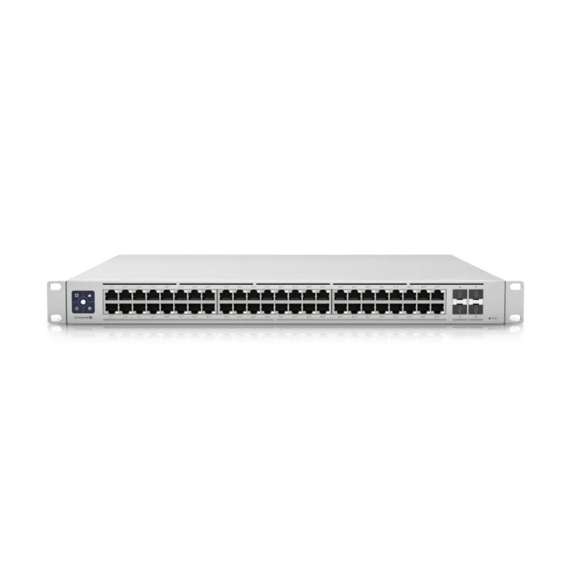 Ubiquiti USW-Enterprise-48-PoE Anahtar, 48x RJ45 2.5Gb/s PoE+, 4x SFP+, L3, 720W