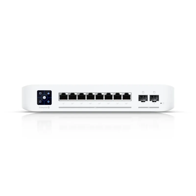 Коммутатор Ubiquiti USW-Enterprise-8-PoE, 8x RJ45 2.5Gb/s PoE+, 2x SFP+, 120W