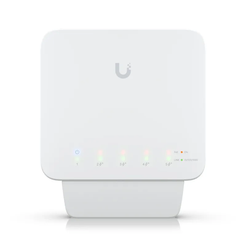 Коммутатор Ubiquiti USW-FLEX, UniFi, 5x RJ45 1000Mb/s, 1x PoE In, 4x PoE Out, 46W