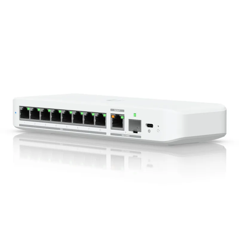 Коммутатор Ubiquiti USW-Flex-2.5G-8-EU, 8x 2.5GbE RJ45, 1x 10GbE SFP+