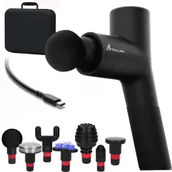 Extralink Massage Gymgun Fit 2.0 Pro Masaj Tabancası, 7 Uç, 6 Mod - Görsel 2
