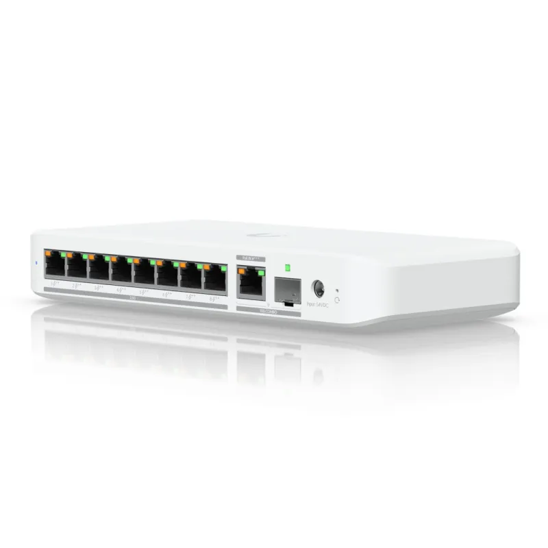 Ubiquiti USW-Flex-2.5G-8-PoE | Interruttore | 8x 2.5GbE RJ45, 1x 10GbE SFP+, 196W