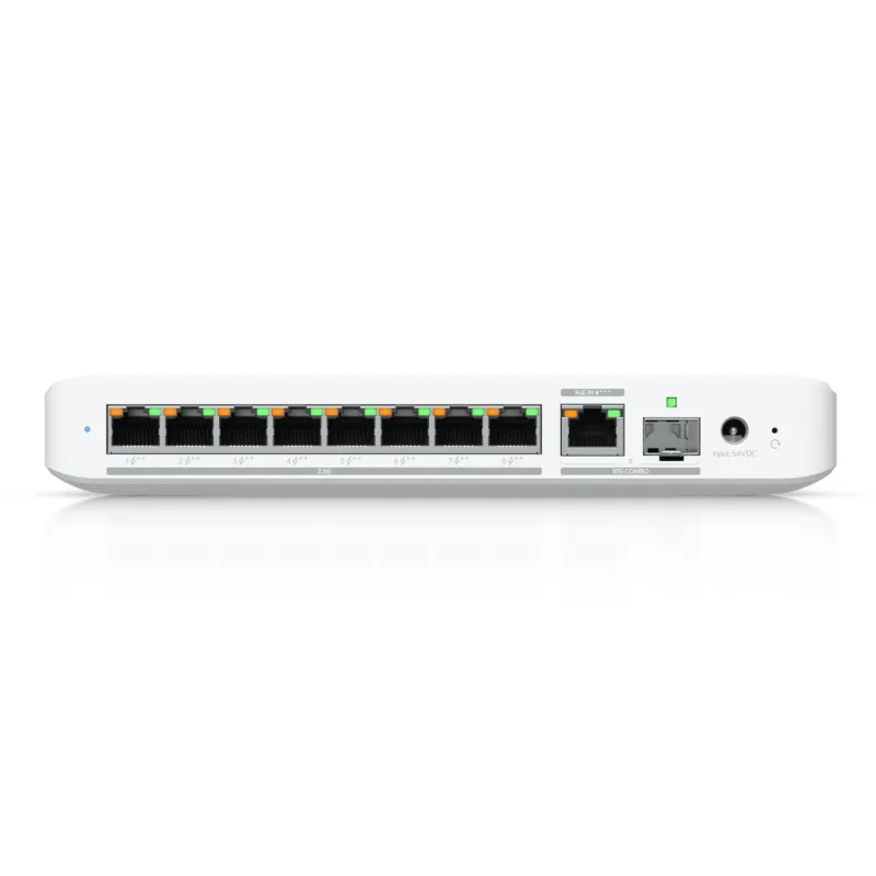 Ubiquiti USW-Flex-2.5G-8-PoE | Conmutador | 8x 2.5GbE RJ45, 1x 10GbE SFP+, 196W