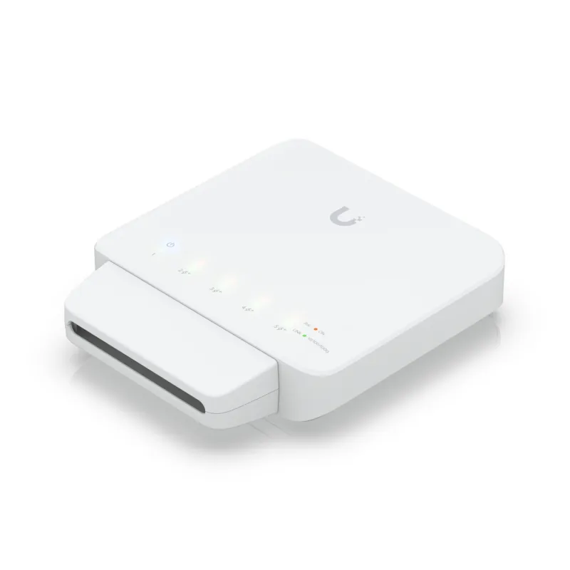 Коммутатор Ubiquiti USW-FLEX-3, UniFi, 5x RJ45 1000Mb/s, 1x PoE Вход, 4x PoE Выход, 46W, Упаковка из 3