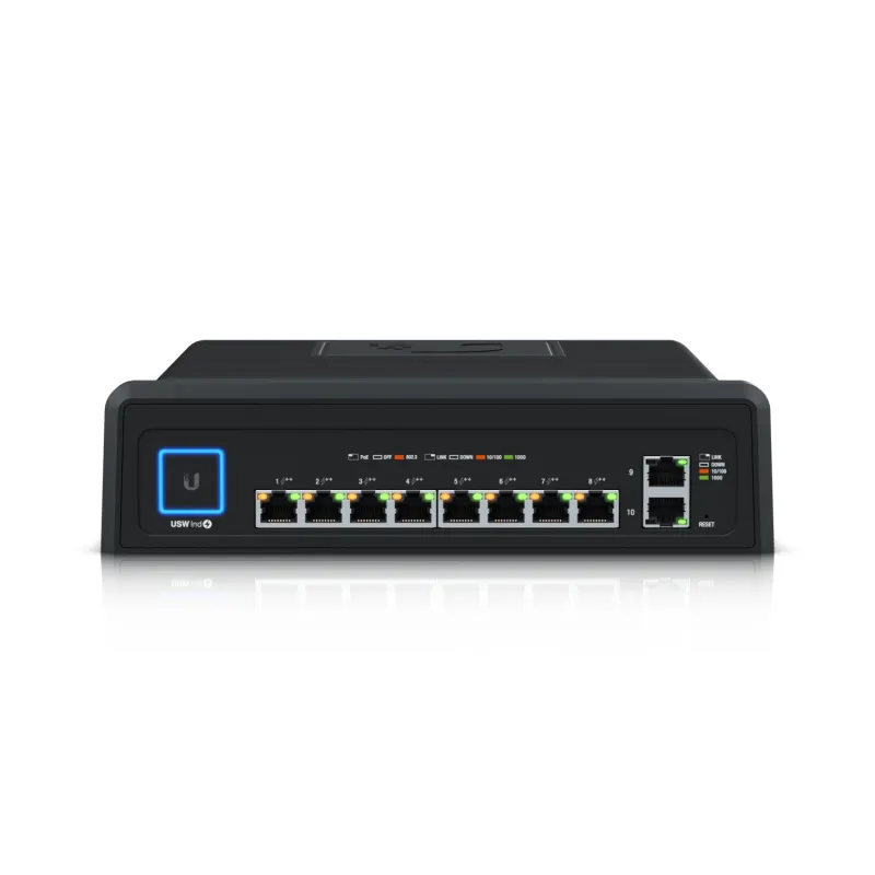 Ubiquiti USW-INDUSTRIAL | Switch | UniFi, 8x RJ45 1000Mb/s PoE++, 2x RJ45 1000Mb/s, 450W
