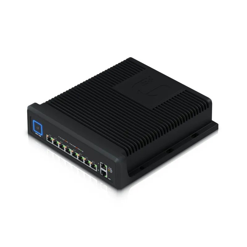 Коммутатор Ubiquiti USW-INDUSTRIAL, UniFi, 8x RJ45 1000Mb/s PoE++, 2x RJ45 1000Mb/s, 450W