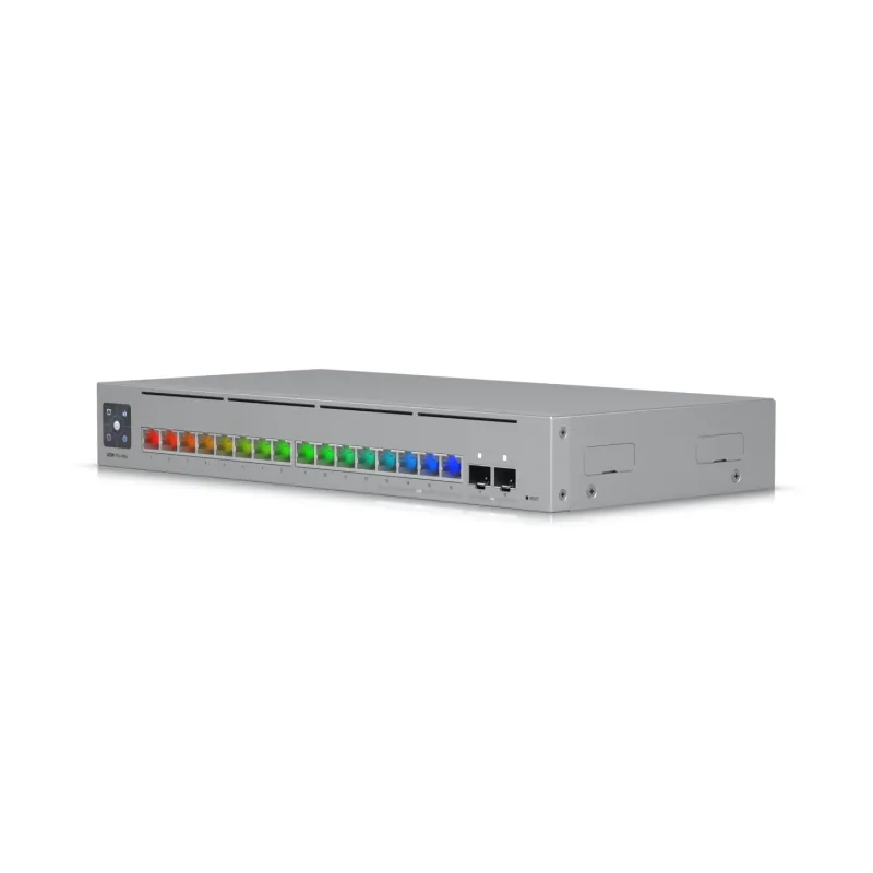 Ubiquiti USW-Pro-Max-16-EU Anahtar, 4x 2.5 GbE RJ45, 12x GbE RJ45, 2x SFP+, Etherlighting, L3