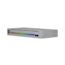 Ubiquiti USW-Pro-Max-16-PoE-EU Anahtarı, 4x 2.5 GbE RJ45 PoE++, 12x GbE RJ45 PoE+, 2x SFP+, Etherlighting, L3, 180W