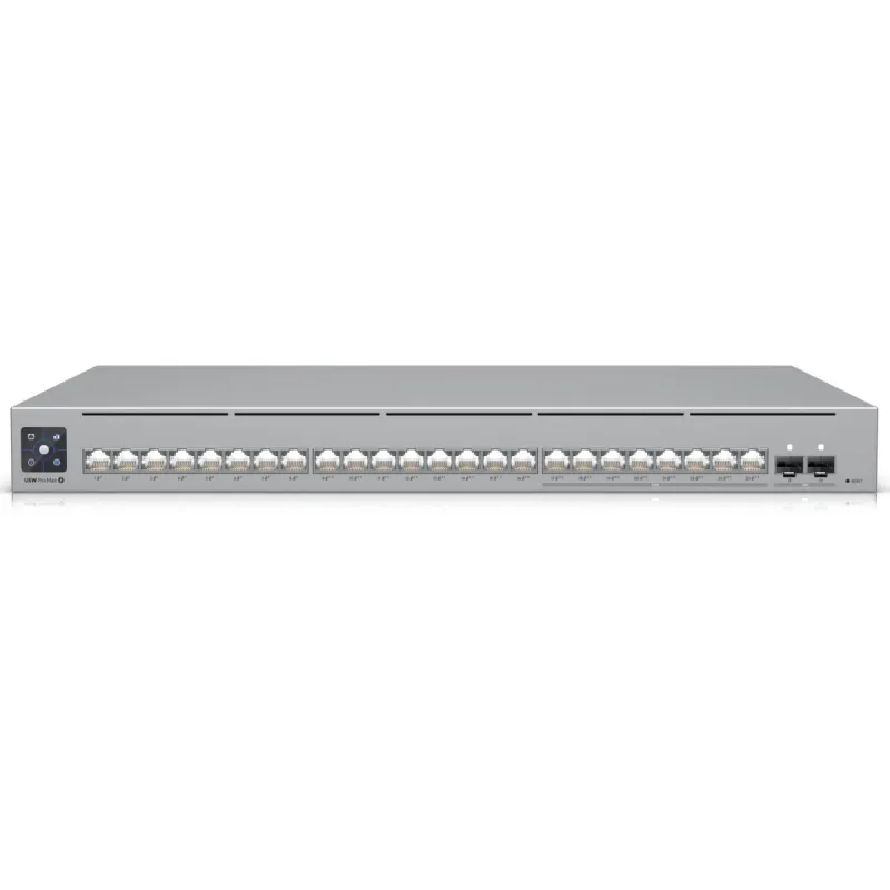 Ubiquiti USW-Pro-Max-24-PoE | Switch | Etherlighting, 8x RJ45 2.5Gbps, 16x RJ45 1000Mbps, 2x SFP+, L3, 400W PoE