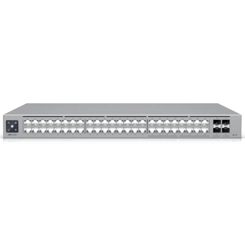 Коммутатор Ubiquiti USW-Pro-Max-48, Etherlighting, 16x RJ45 2.5Gbps, 32x RJ45 1000Mbps, 4x SFP+, L3
