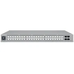 Ubiquiti USW-Pro-Max-48-PoE Anahtarı, Etherlighting, 16x RJ45 2.5Gbps, 32x RJ45 1000Mbps, 4x SFP+, L3, 720W PoE