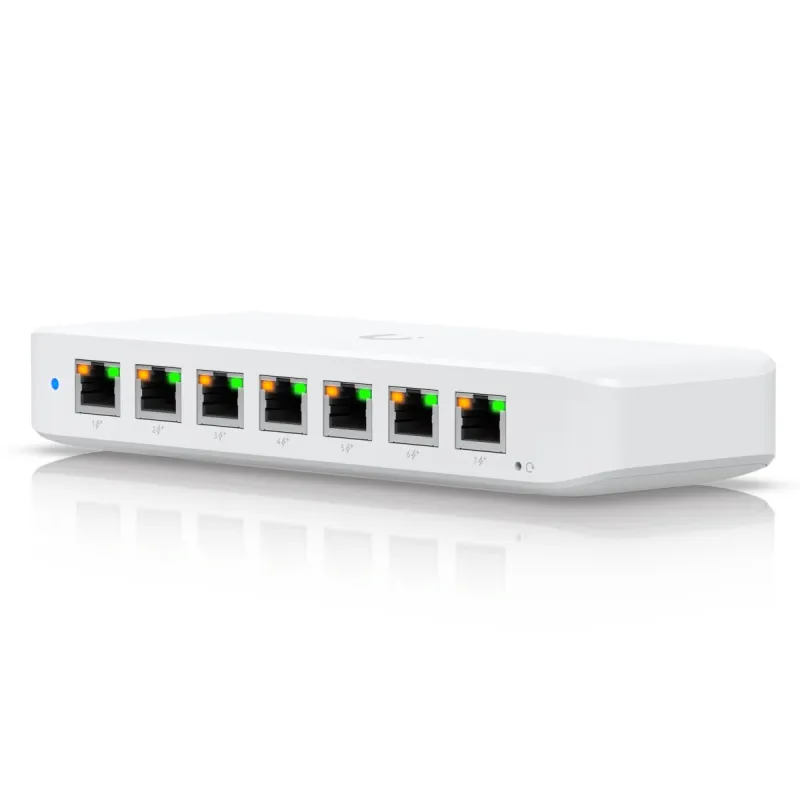 Коммутатор Ubiquiti USW-Ultra, 8x RJ45 1000Mb/s PoE+, Вход PoE++
