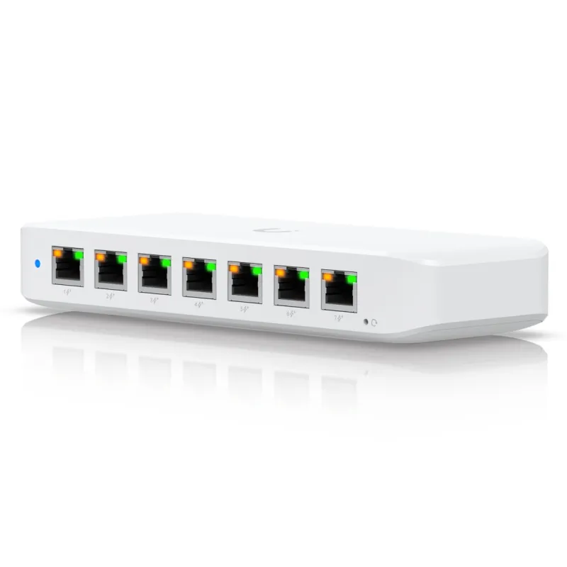 Ubiquiti USW-Ultra-60W-EU | Switch | 8x RJ45 1000Mb/s PoE+, PoE++ Input, 60W, Netzteil enthalten