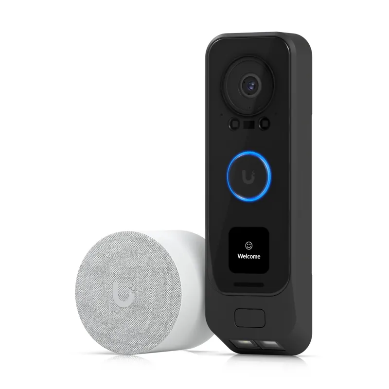 Görüntülü Diafon + Ubiquiti UVC-G4-DoorBell Pro PoE Kiti, UniFi Protect, PoE, Wi-Fi, Bluetooth, IPX4
