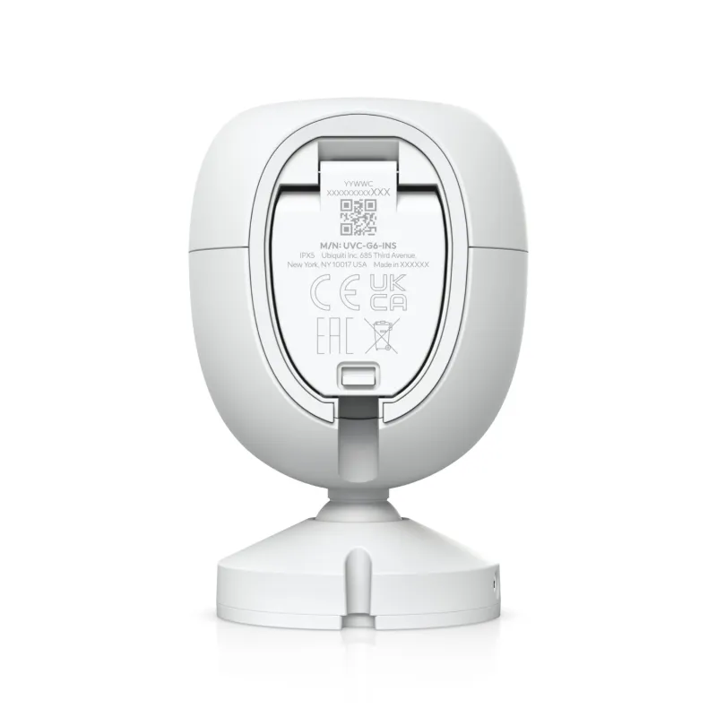 Ubiquiti UVC-G6-INS-W IP Kamerası, G6 Instant, 4K, 30 FPS, IPX5, WiFi, Bluetooth