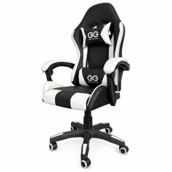 Extralink Gaming, silla gaming, de oficina, giratoria, tipo cubo, negro y blanco, G-526 - Imagen 2