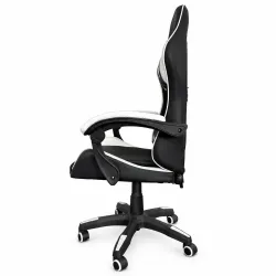 Extralink Gaming, Gamingstuhl, Büro, drehbar, Schalensitz, schwarz-weiß, G-526 - Bild 3