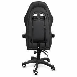 Extralink Gaming, silla gaming, de oficina, giratoria, tipo cubo, negro y blanco, G-526 - Imagen 4