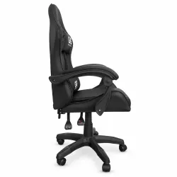 Extralink Gaming, sedia gaming, da ufficio, girevole, a secchiello, nera, G-524 - Immagine 4