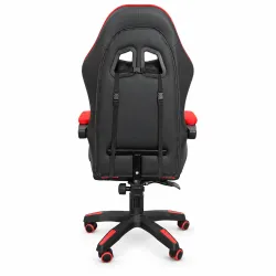 Extralink Gaming, Gamingstuhl, Büro, drehbar, Schalensitz, schwarz-rot, G-522 - Bild 2