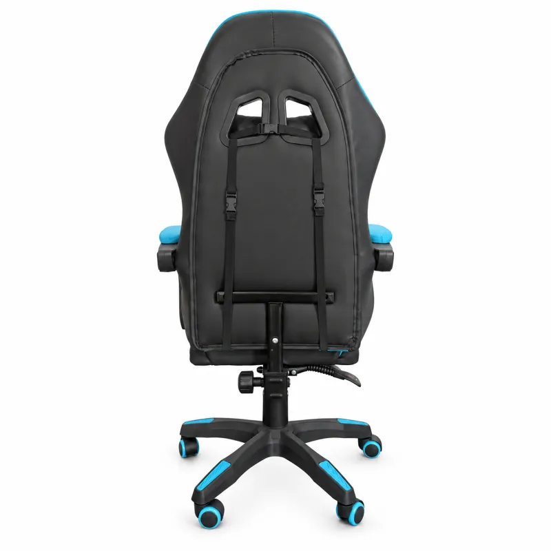 Extralink Gaming, silla gaming, de oficina, giratoria, tipo cubo, negro y azul, G-523 - Imagen 2