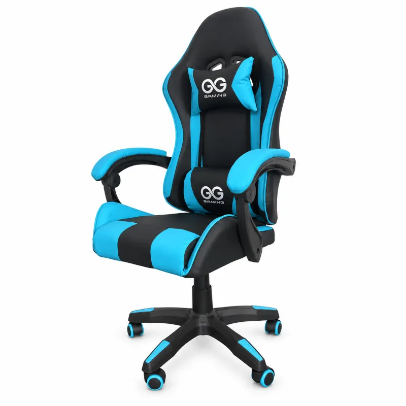 Extralink Gaming, silla gaming, de oficina, giratoria, tipo cubo, negro y azul, G-523 - Imagen 3