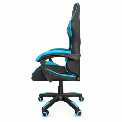 Extralink Gaming, cadeira gaming, de escritório, giratória, concha, preto-azul, G-523 - Imagem 4