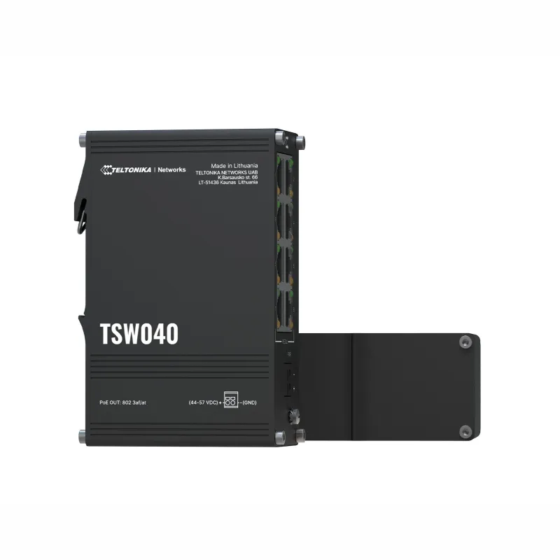 Switch Teltonika TSW040, 8x RJ45 100Mb/s PoE, 240W, IP30 - Immagine 4