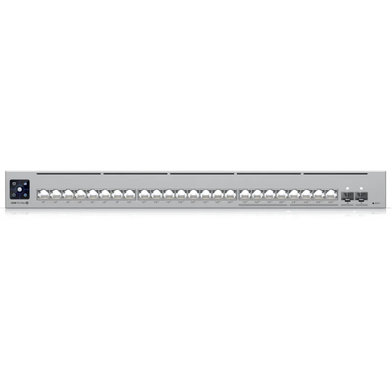 Ubiquiti Switch USW-Pro-Max-24-PoE, Etherlighting, 8x RJ45 2.5Gbps, 16x RJ45 1000Mbps, 2x SFP+, L3, 400W PoE - Bild 3