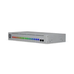 Ubiquiti USW-Pro-Max-16-PoE-EU Anahtarı, 4x 2.5 GbE RJ45 PoE++, 12x GbE RJ45 PoE+, 2x SFP+, Etherlighting, L3, 180W - Görsel 3