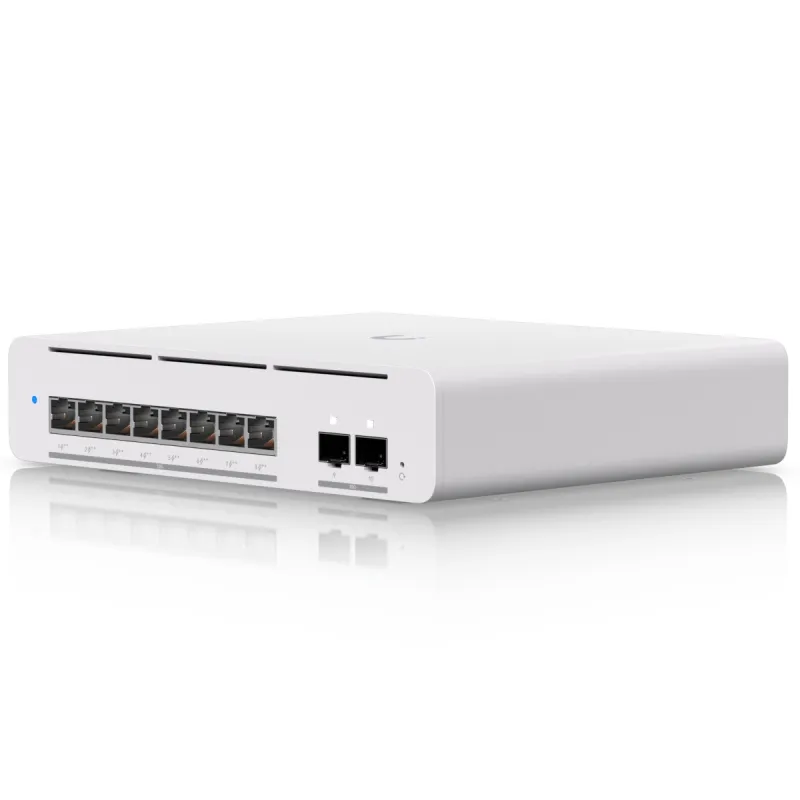 Ubiquiti USW-Pro-XG-8-PoE | Switch | Etherlighting, 8x RJ45 10GbE PoE, 2x SFP+, 155W, Layer 3 - Zdjęcie 2